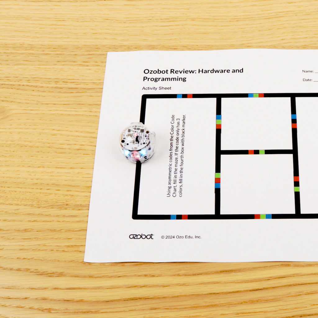 A picture from Ozobot Review: Hardware and Programming STEM lesson for August Lesson Spotlight