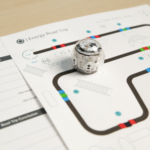 Fourth grade students use line following and Color Codes to program their bot to mimic a car in this STEAM activity