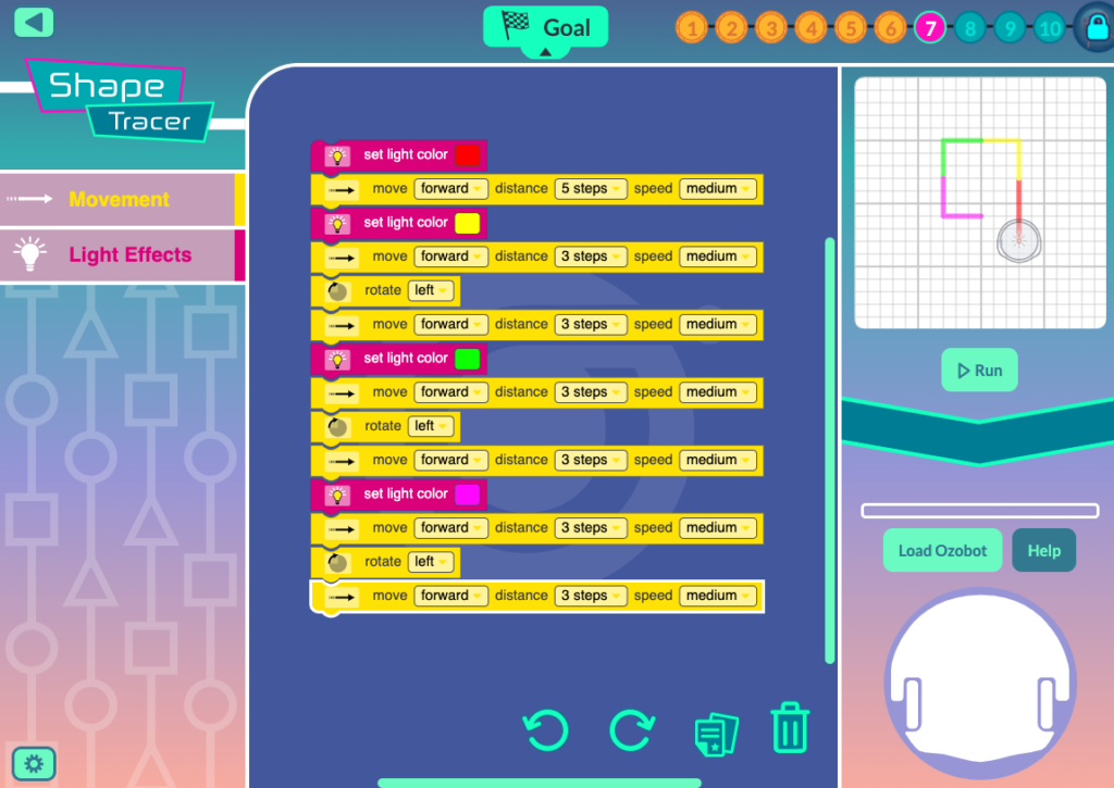 A picture from Level 7 Tips and Tricks for ShapeTracer by Ozobot