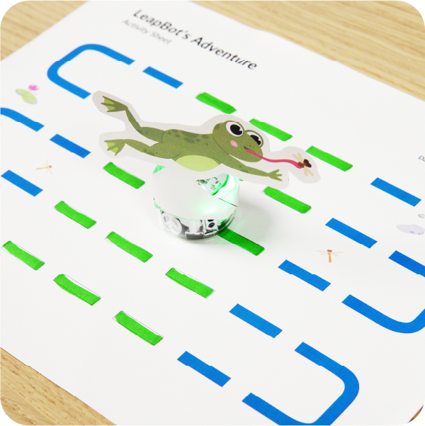 A picture from LeapBot's Adventure STEM activity for grades 3-5